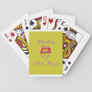 Thinking out of the box. playing cards