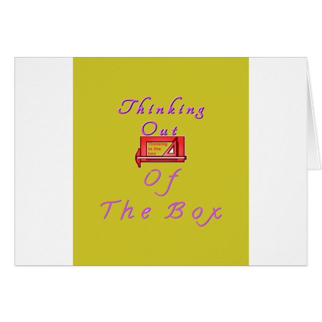 Thinking Outside the Box Design (Front Horizontal)