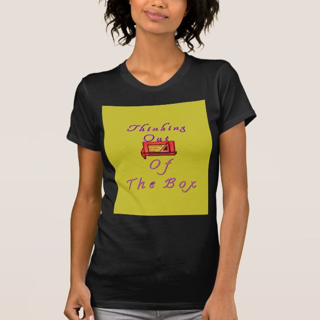 Thinking Outside the Box Design T-Shirt (Front)