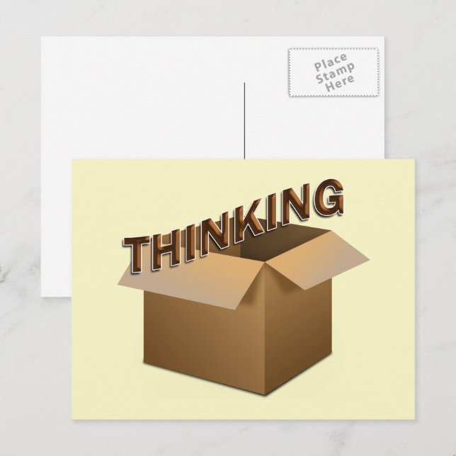 Thinking Outside The Box Postcard (Front/Back)