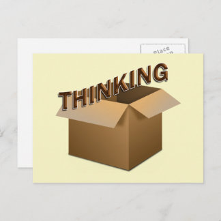 Thinking Outside The Box Postcard
