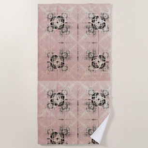 Thinking Pastel Twists Beach Towel