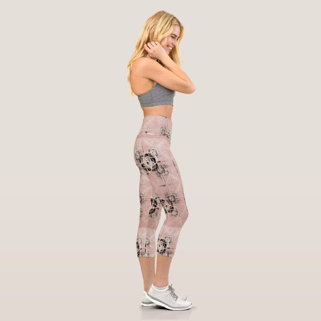 Thinking Pastel Twists High Wasted Capris (Right)