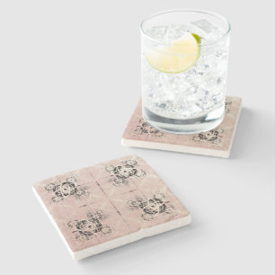 Thinking Pastel Twists Stone Coaster