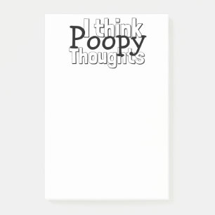 Thinking Poopy Thoughts Post-it Notes