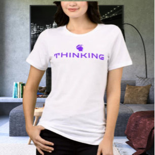 THINKING Statement Hat Smart Mind Graphic Cap Tri-Blend Shirt