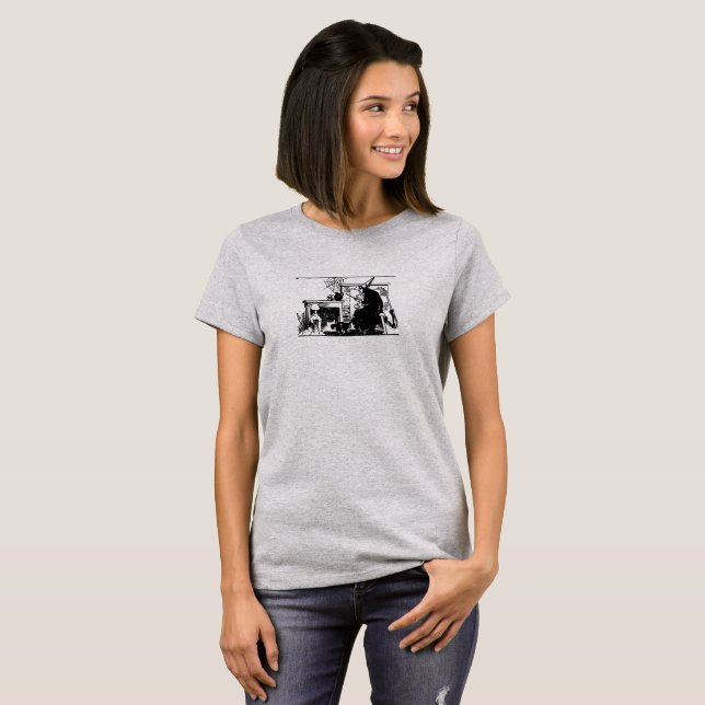 Thinking Witch Happy Halloween Shirt (Front Full)