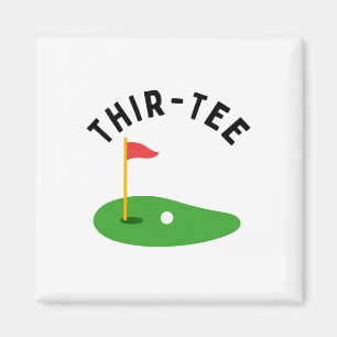 Thir-tee 30th Golf Birthday Party Thirtieth Golf P Magnet