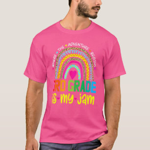 Third 3rd Grade Is My Jam  Back To School Rainbow  T-Shirt