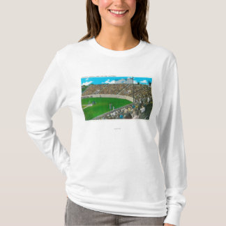 Third Base Line View of Municipal Baseball T-Shirt