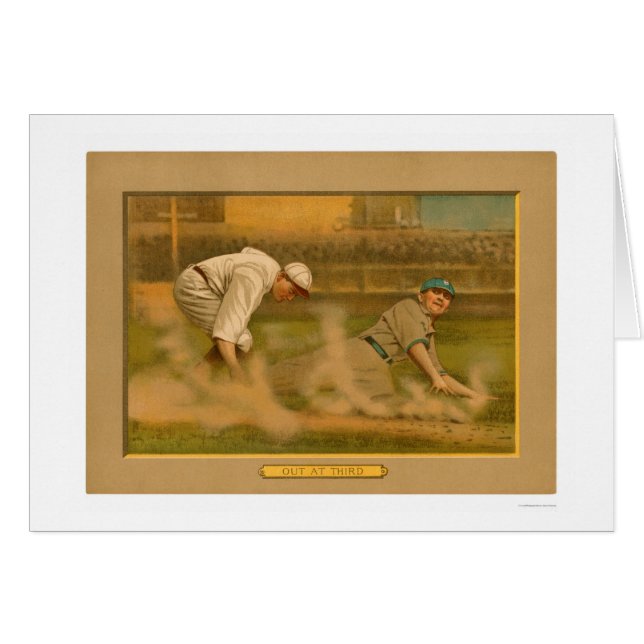 Third Base Play Baseball 1911 (Front Horizontal)