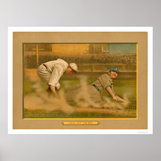 Third Base Play Baseball 1911 Poster