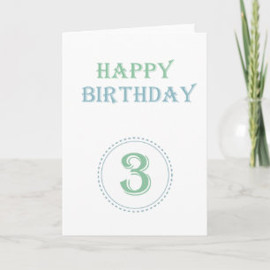 Third Birthday Card