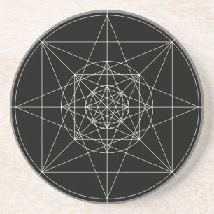 Third Dimensional Sacred Geometry Coaster
