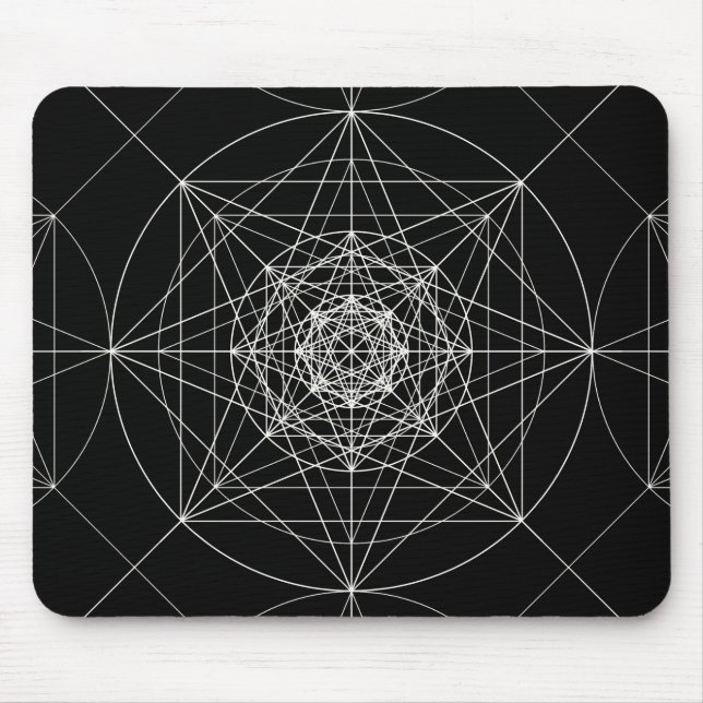 Third Dimensional Sacred Geometry Mouse Mat (Front)