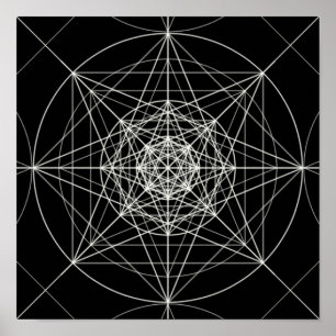 Third Dimensional Sacred Geometry Poster