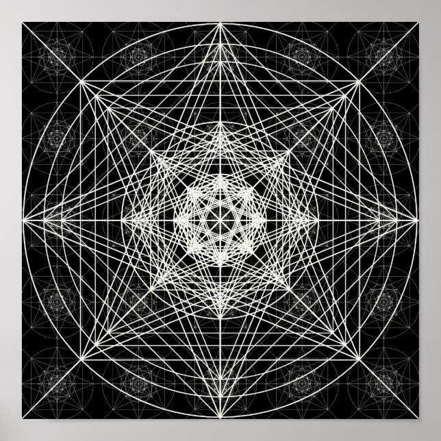 Third Dimensional Sacred Geometry Poster (Front)