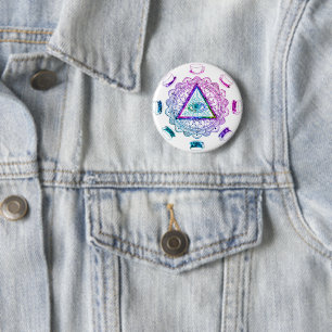 Third Eye All Seeing Eye Coffee Cup 6 Cm Round Badge