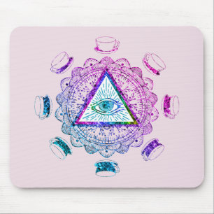 Third Eye All Seeing Eye Coffee Cup Mouse Mat