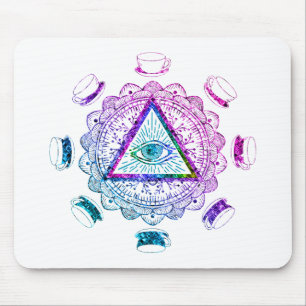 Third Eye All Seeing Eye Coffee Cup Mouse Mat