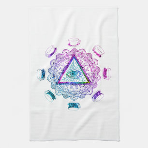 Third Eye All Seeing Eye Coffee Cup Tea Towel