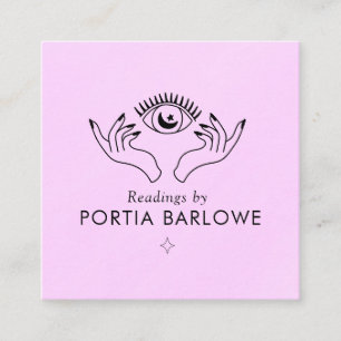 Third Eye and Hands Psychic Medium Square Business Square Business Card