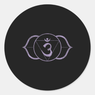 Third Eye Chakra Ajna – Kundalini Yoga Meditation Classic Round Sticker