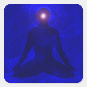Third Eye Chakra Ajna Square Sticker