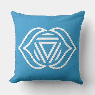 Third Eye Chakra Energy Throw Pillow