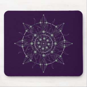 Third Eye Chakra Full Shadow Mandala Mouse Pad