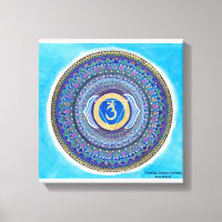 Third Eye Chakra Mandala Canvas Art
