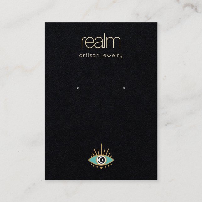 Third Eye Earring Jewellery Display Business Card (Front)