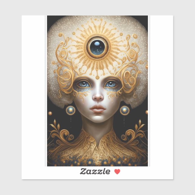 Third Eye Goddess Fantasy Art (Sheet)