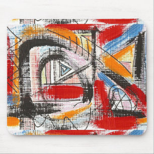Third Eye-Hand Painted Abstract Art Mouse Mat