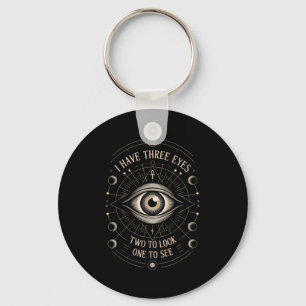 Third Eye Mystic Quote Symbol Gift Sritual Occult  Key Ring