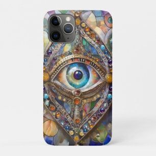 Third Eye on Stained Glass and Bronze iPhone 11 Pro Case