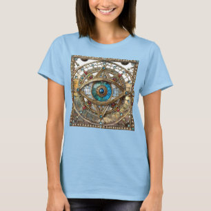 Third Eye Ornate Window Pane T-Shirt
