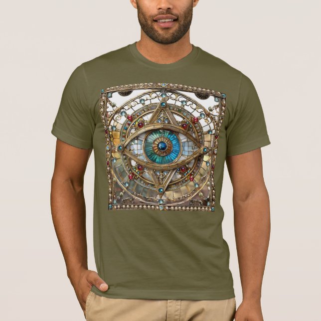 Third Eye Ornate Window Pane T-Shirt (Front)