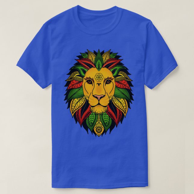 Third Eye Rasta Lion  T-Shirt (Design Front)