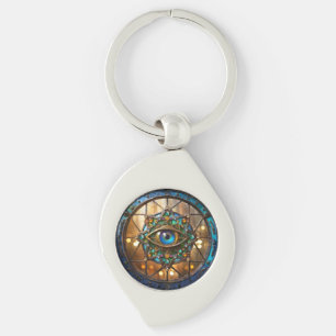 Third Eye Rustic Porthole Window Key Ring