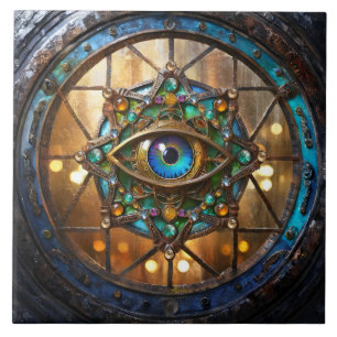 Third Eye Rustic Porthole Window Tile