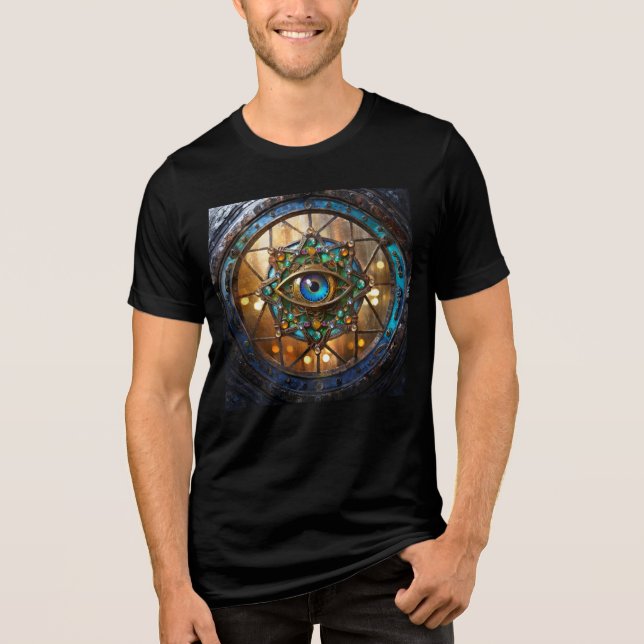 Third Eye Rustic Porthole Window Tri-Blend Shirt (Front)