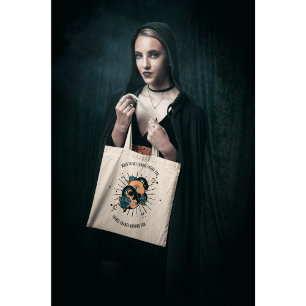Third Eye Skull and Snake  Halloween Tote Bag 