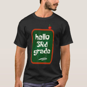 Third Grade Blackboard Teacher Team 3rd Grade Squa T-Shirt