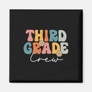 Third Grade Crew Back To School Teachers Students Magnet