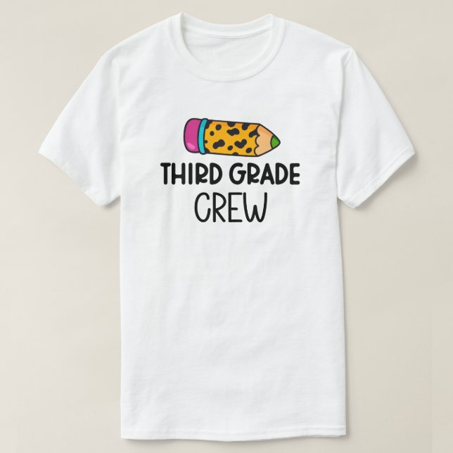 Third Grade Crew T-Shirt (Design Front)