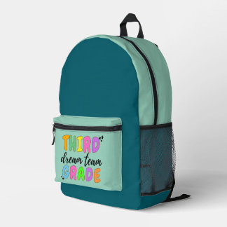Third Grade, Cute Colourful Back to School Kid Printed Backpack