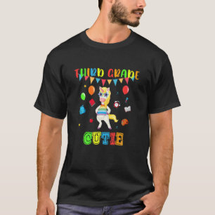 Third Grade Cutie First Day Of School, Cute Unicor T-Shirt