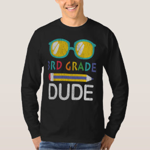 Third Grade Dude First Day Of School Kids Gift T-Shirt