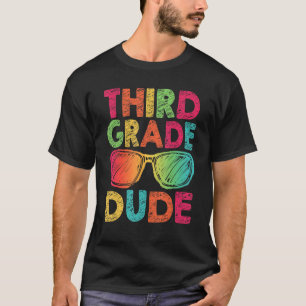 Third Grade Dude Retro Vintage Back To School 3rd T-Shirt